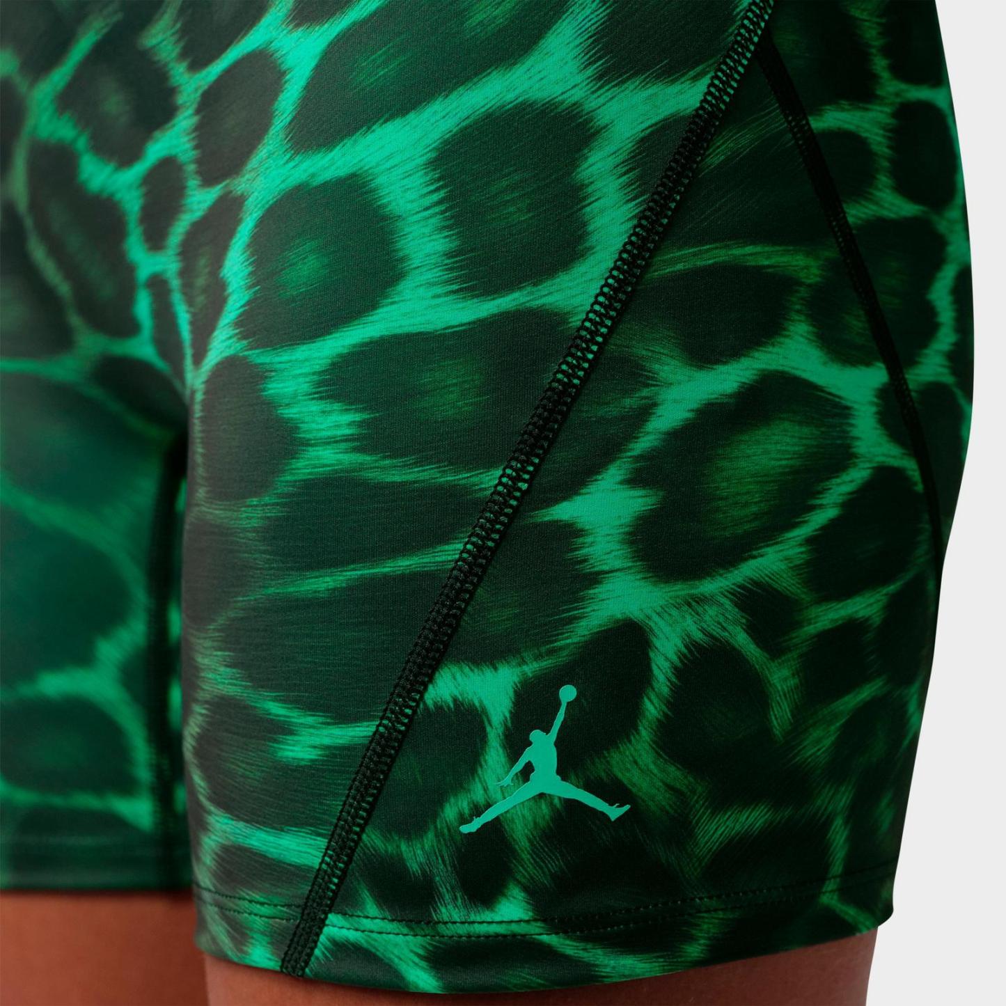 Women's Jordan Sport Dri-FIT High-Waisted 5" All-over Print Shorts - Green Glow/Green Glow - view 6
