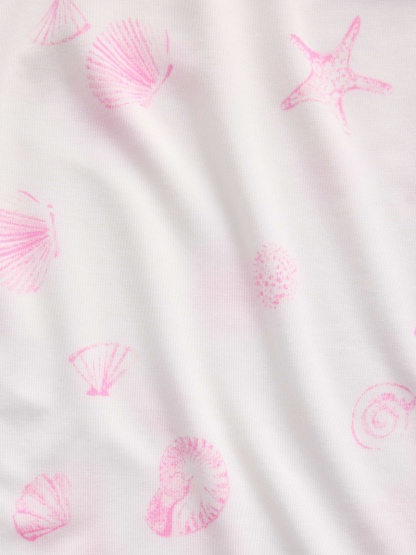 SoftMade Modal PJ Pants - Sea shell pink print