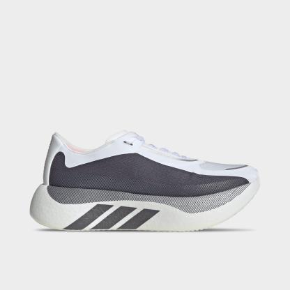Men's adidas Hyperboost Edge Running Shoes - Part 1 - Cloud White/Aurora Onix/Solar Turbo - Left shoe facing left. Outside of the shoe.
