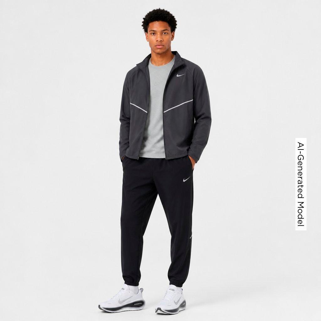 Men's Nithtke Miler Dri-FIT Woven Running Pants - Black/Black