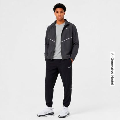 Men's Nithtke Miler Dri-FIT Woven Running Pants - Black/Black