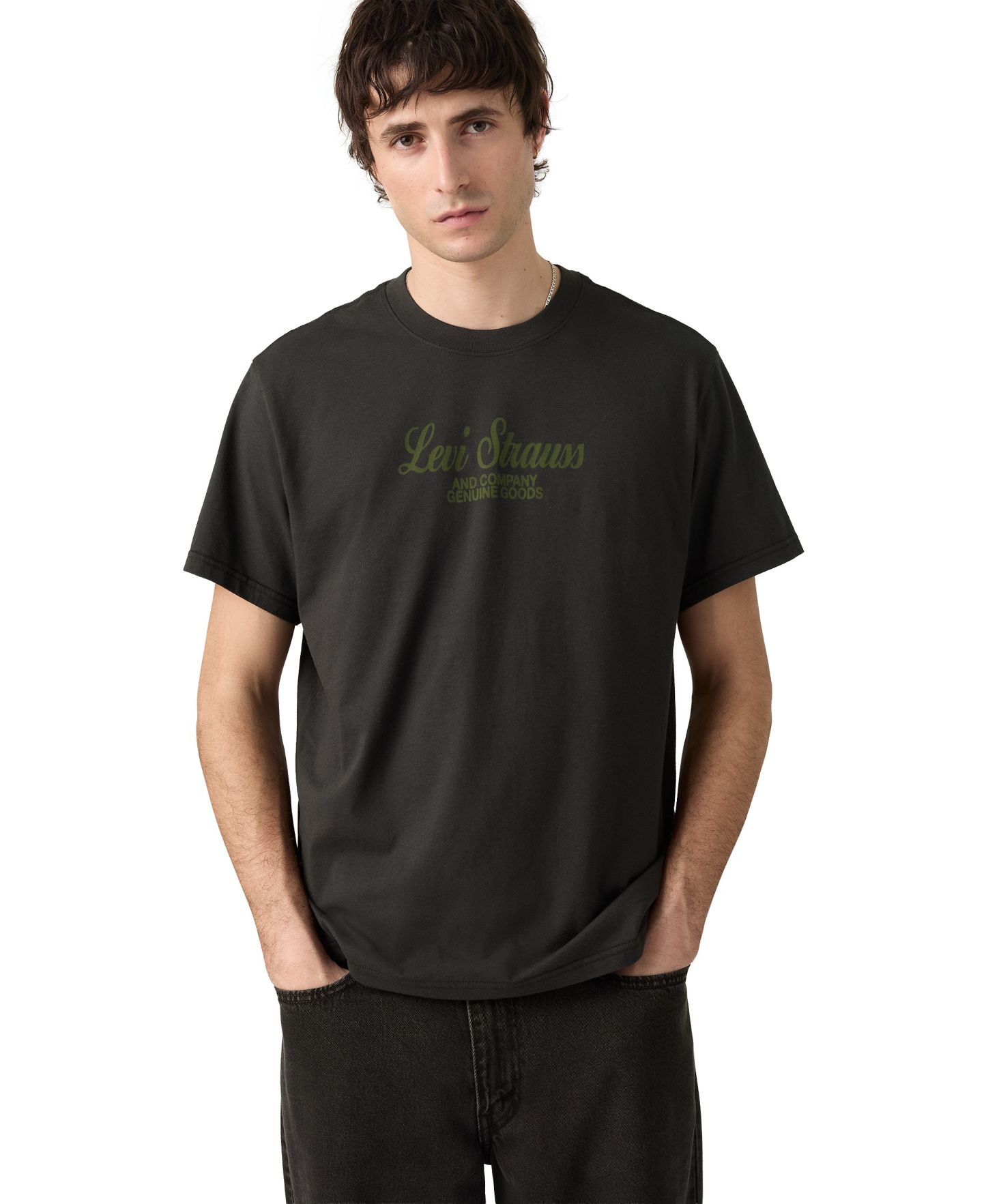 Levi's Men's Signature Graphic T-Shirt - Black Script