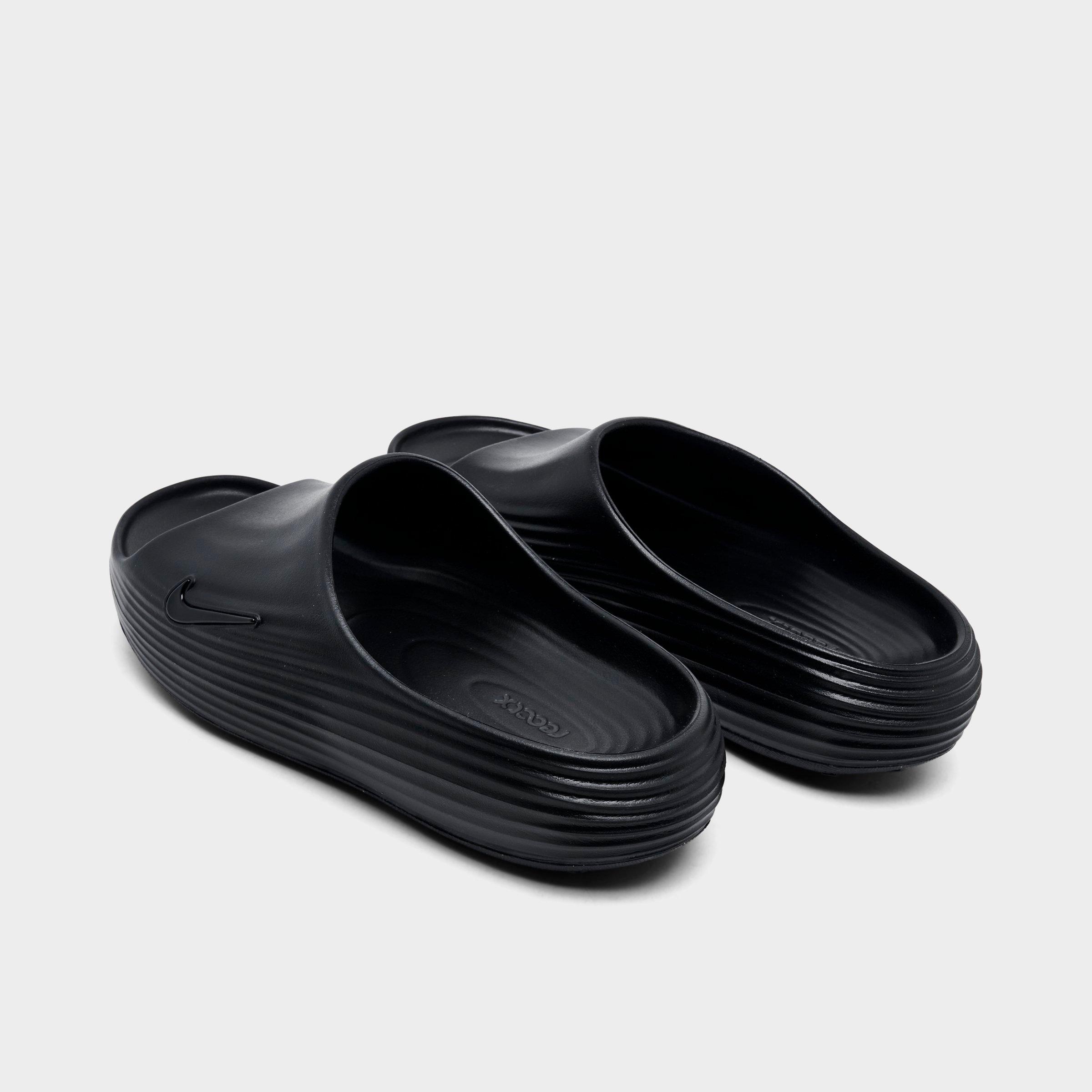 Men's Nithtke ReactX Rejuven8 Slide Sandals - Black/Black/Black - Back view