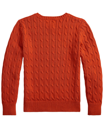 Polo Ralph Lauren Boys' 8-20 Cable-Knit Cotton Sweater - Varsity Orange