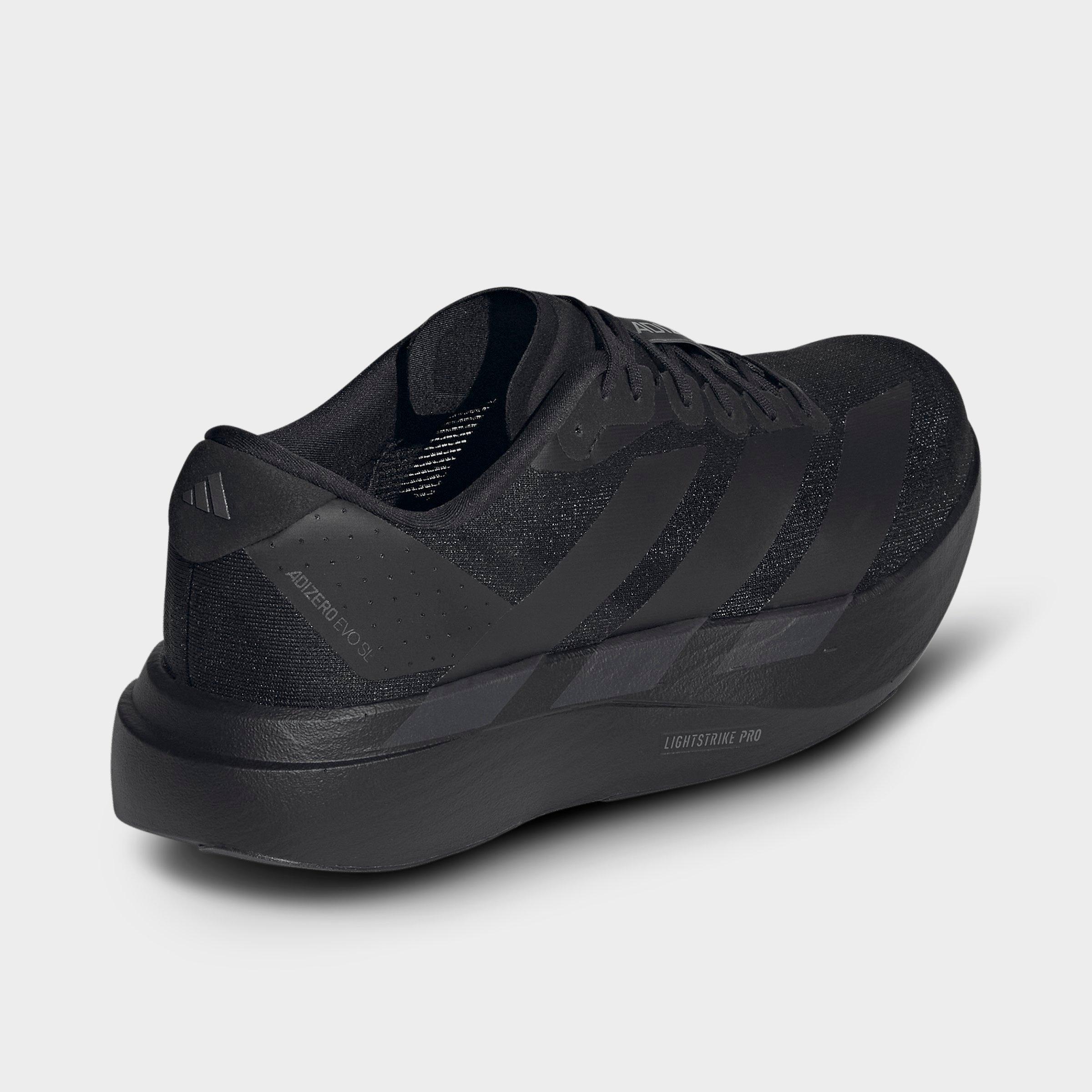 Men's adidas Adizero EVO SL Running Shoes - Part 2 - Core Black/Core Black/Iron Metallic - Back view
