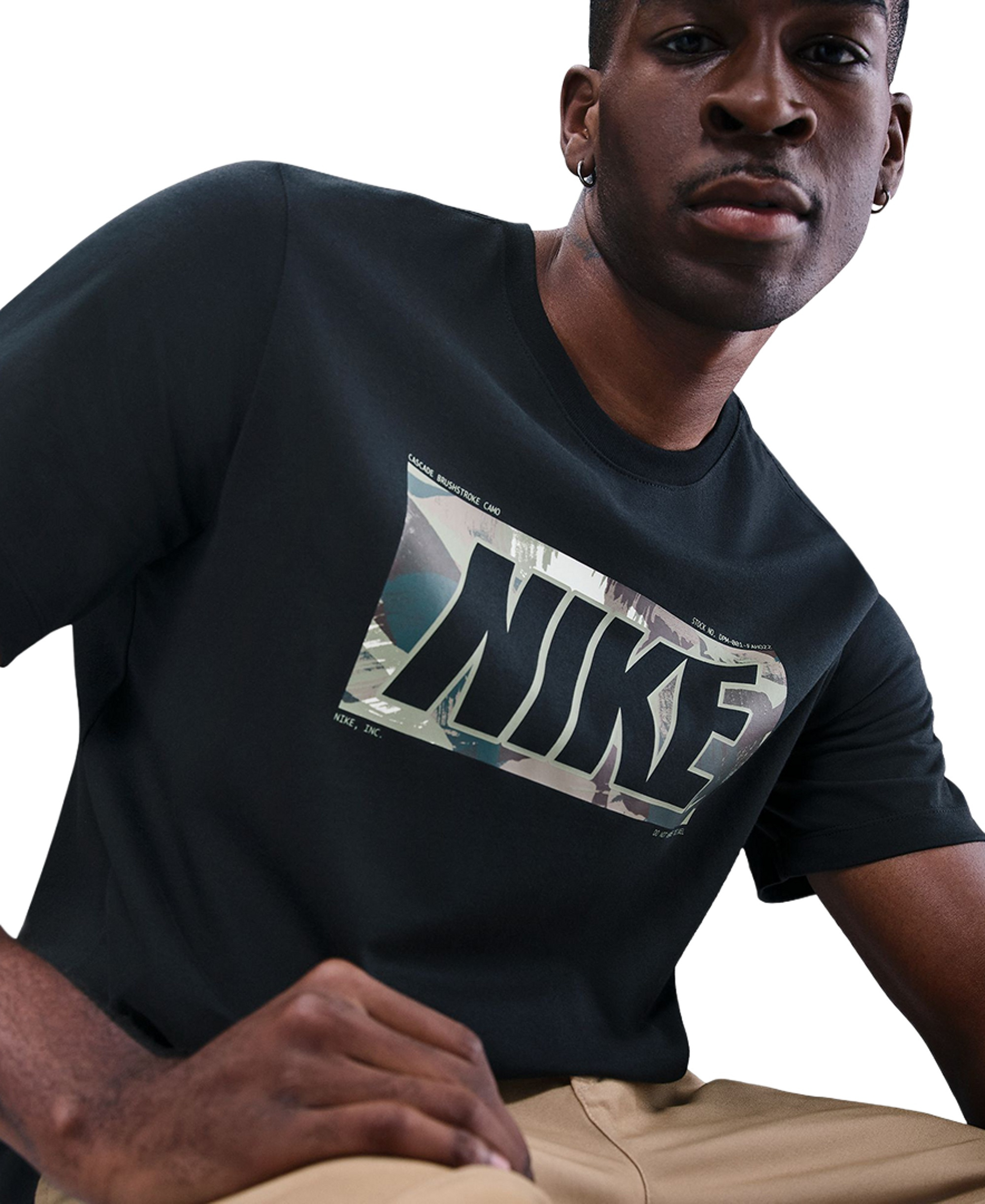 Nike Men's Short-Sleeve Cotton T-Shirt - Black