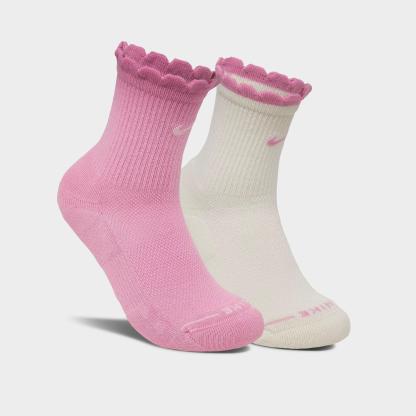 Women's Nithtke Everyday Elevated Mid-Crew Socks (2-Pack) - Sail/Pink Rise