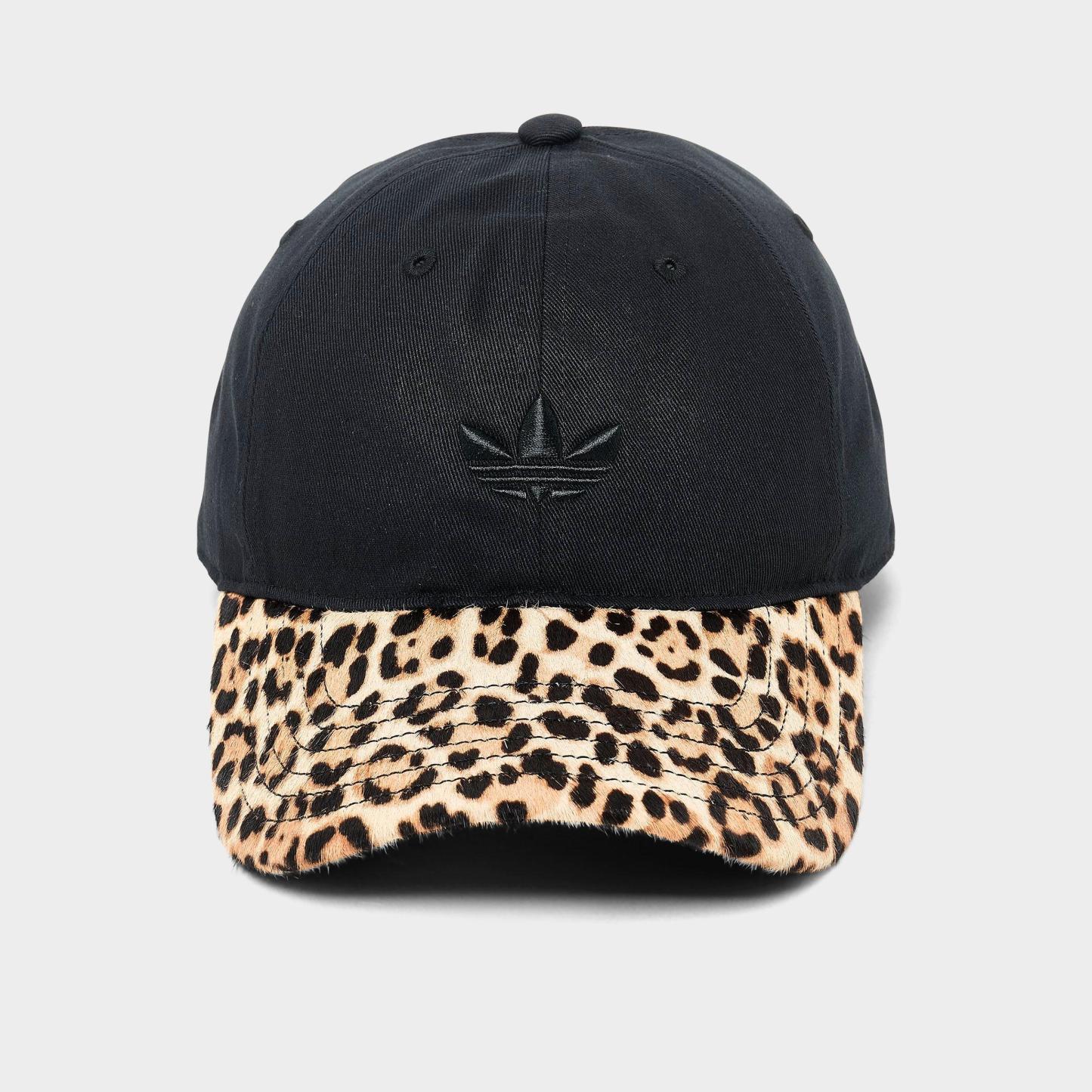 Women's adidas Originals Relaxed Cheetah Print Strapback Hat - Black/Cheetah
