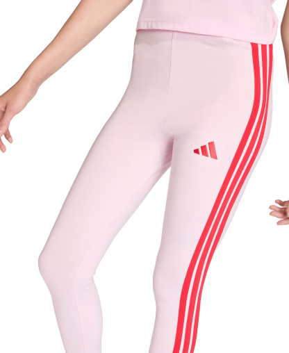 adidas Plus Size Essentials 3-Stripes Cotton Leggings - Brght Pink