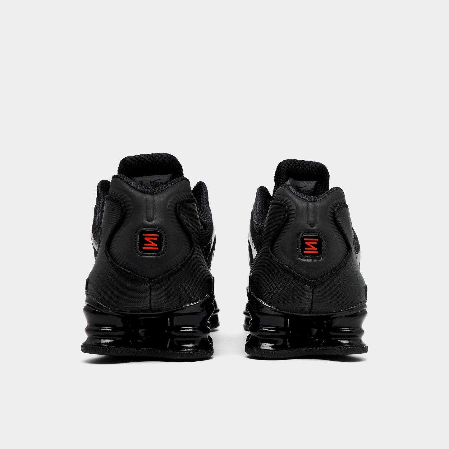 Men's Nithtke Shox TL Casual Shoes - Part 1 - Black/Metallic Hematite/Max Orange/Black - Back view