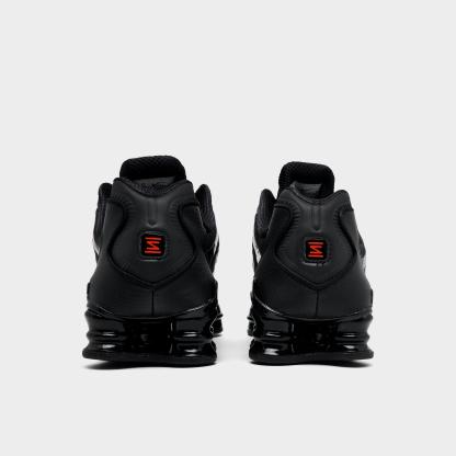 Men's Nithtke Shox TL Casual Shoes - Part 1 - Black/Metallic Hematite/Max Orange/Black - Back view