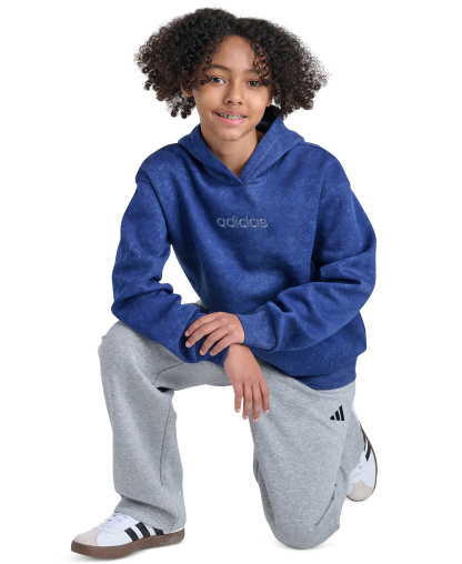 adidas Boys' 8-20 Long-Sleeve Hoodie - Dark Blue