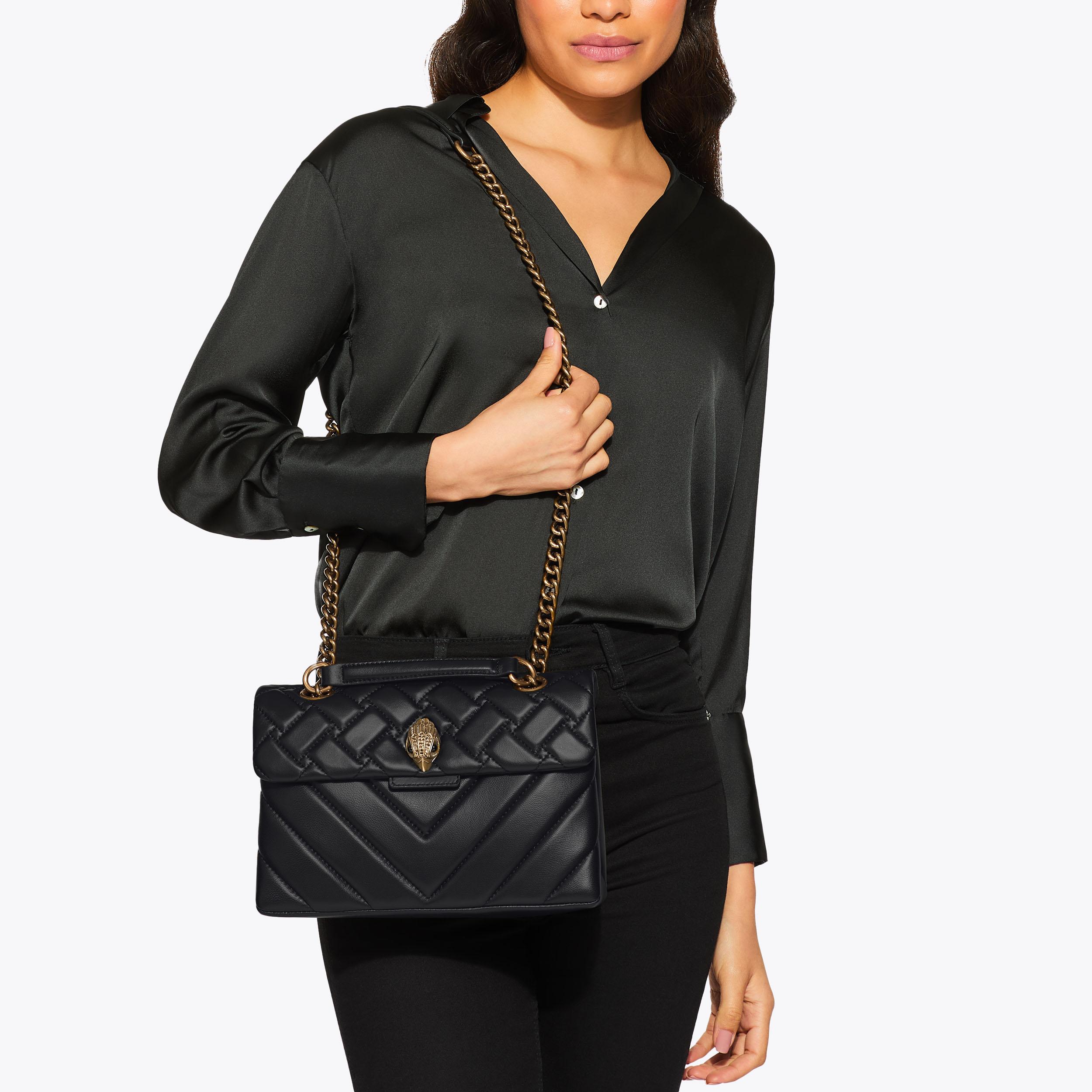 Kurt Geiger London Leather Kensington Bag - Black - view 7