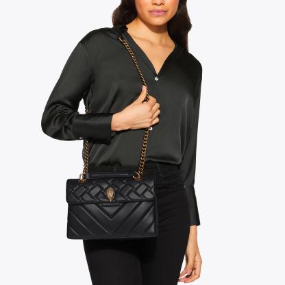 Kurt Geiger London Leather Kensington Bag - Black - view 7