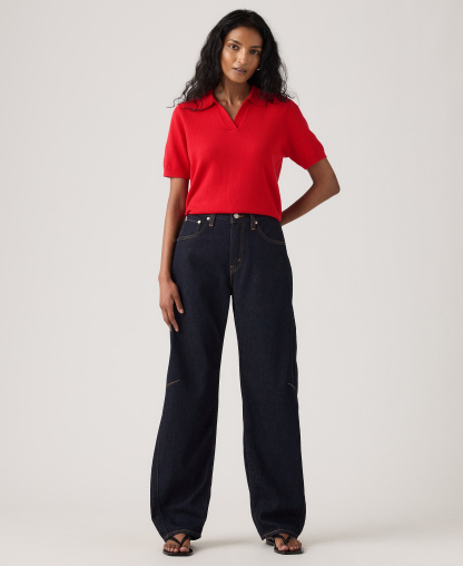 Levi's Women's Cinch High-Rise Barrel-Leg Jeans - Public Persona