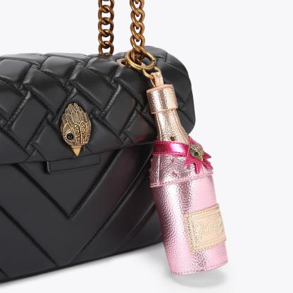 Kurt Geiger London Champagne Bottle Charm - Pink - view 2