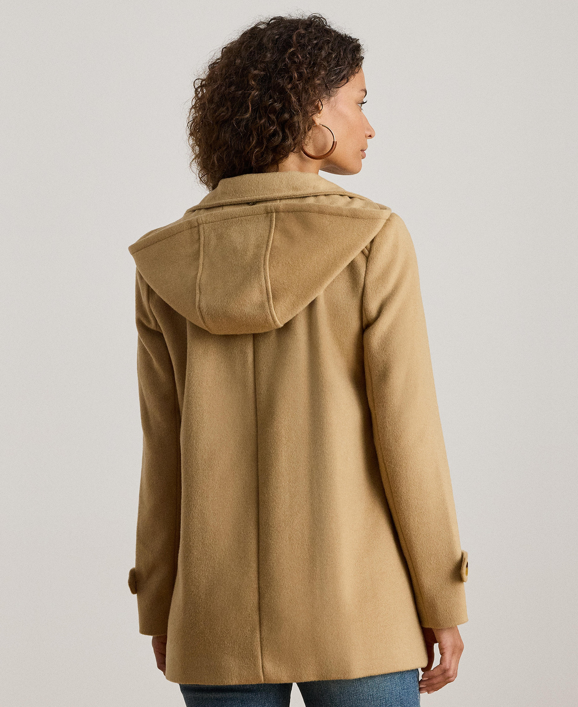 Lauren Ralph Lauren Women's Icon Hooded A-Line Coat, Created for Macy's - Camel
