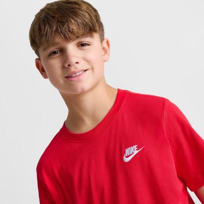 Big Kids' Nithtke Sportswear T-Shirt - University Red