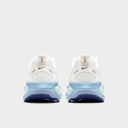 Women's Nithtke Vomero 18 Running Shoes - Part 1 - White/Work Blue/Barely Green/Midnight Navy - Back view