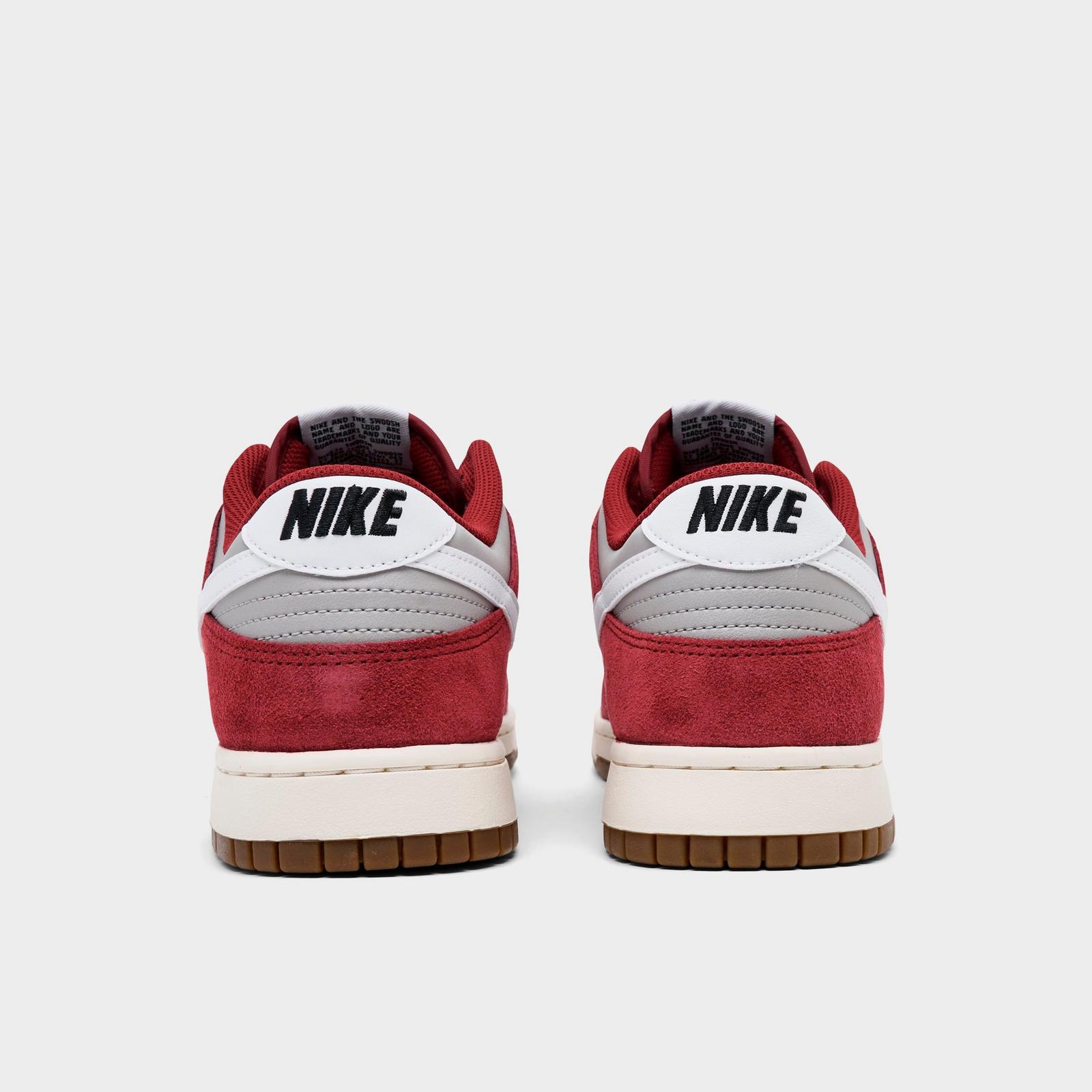 Men's Nike Dunk Low Retro SE Casual Shoes - College Grey/White/Team Red/Sail