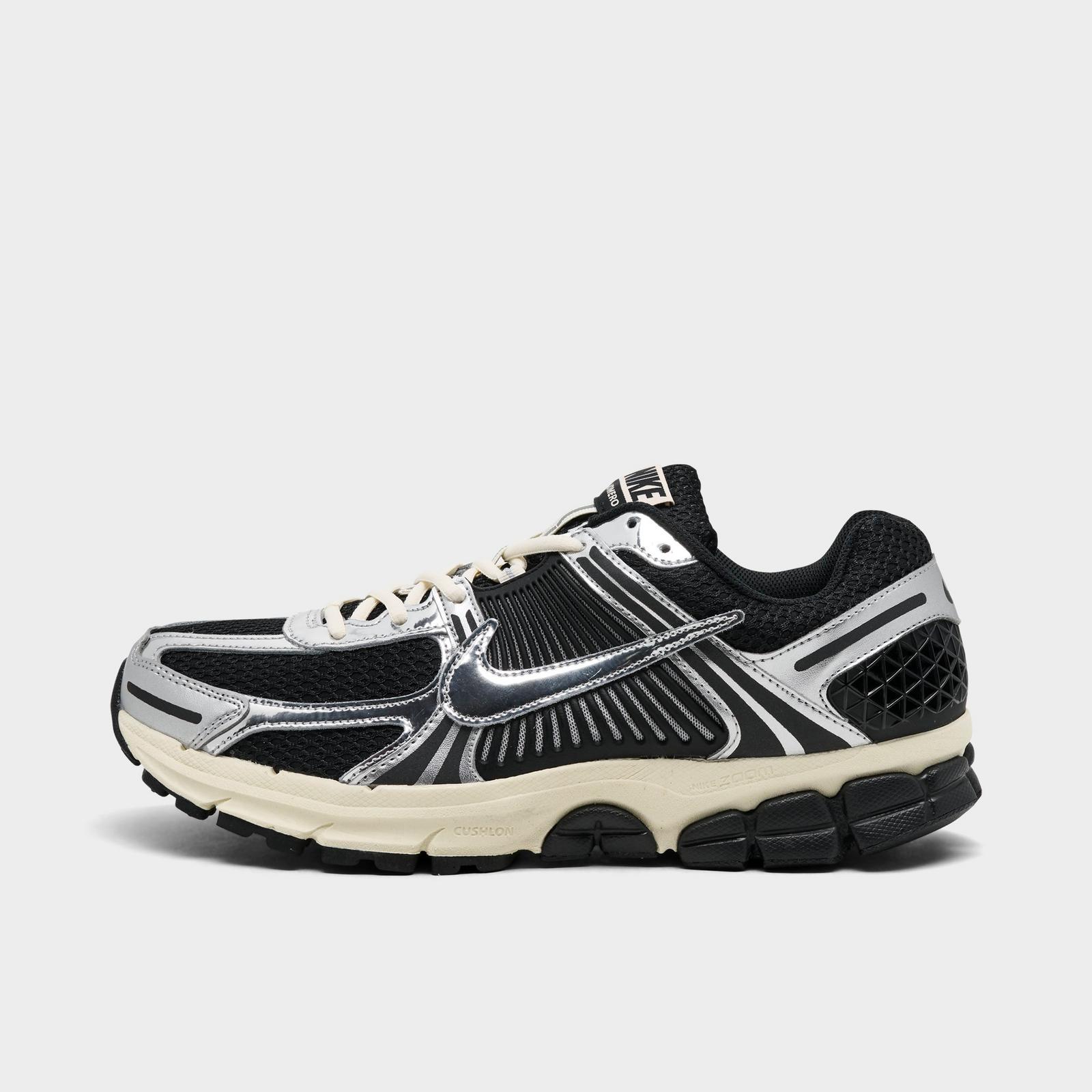 Men's Nike Zoom Vomero 5 Casual Shoes - Black/Metallic Silver/Coconut Milk/Chrome
