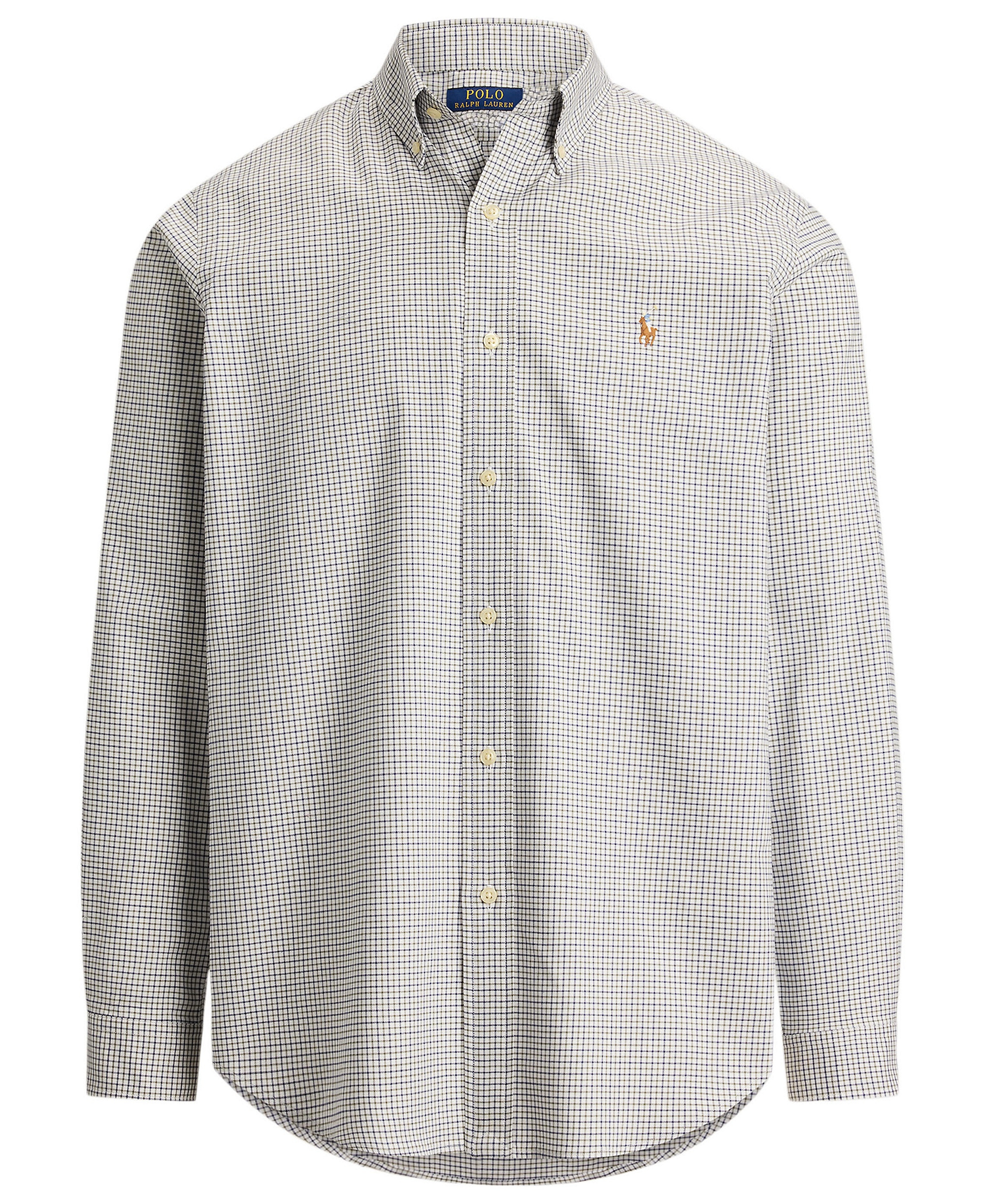 Polo Ralph Lauren Men's Classic-Fit Performance Oxford Shirt - 7372C White Olive Multi