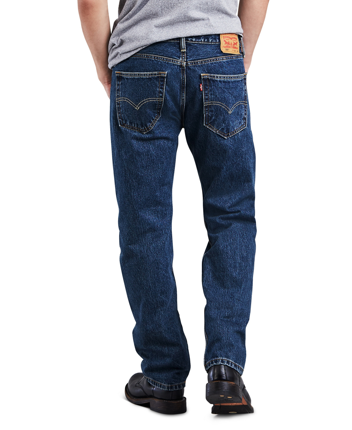 Levi's Men's 505™ Non-Stretch Regular Fit Jeans - Dark Stonewash