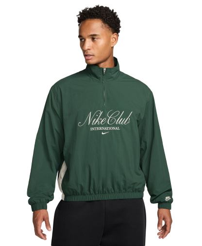 Nike Men's Club Half-Zip Track Jacket - Fir/Phantom