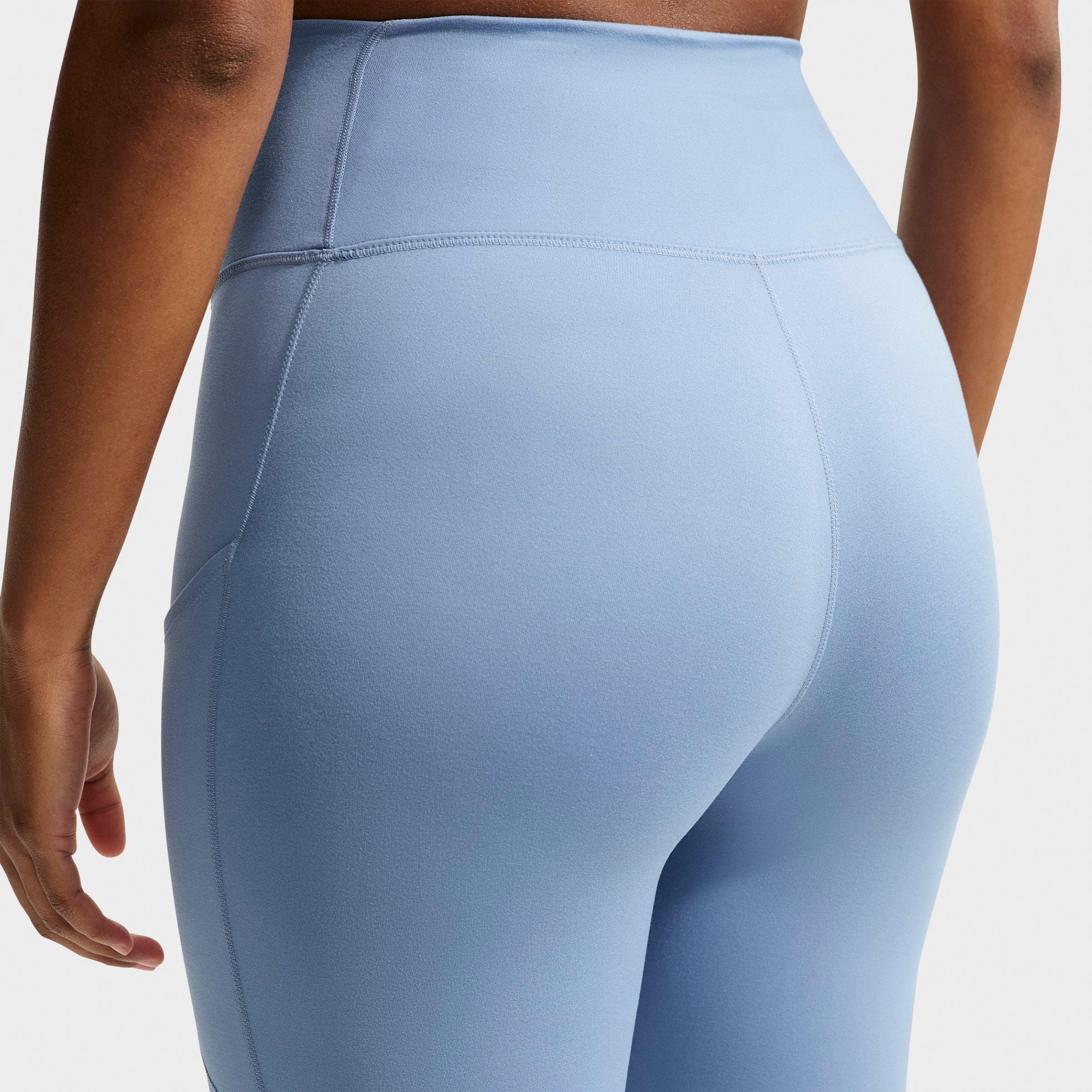 Women's Nithtke One Dri-FIT High-Rise 7/8 Training Tights - Work Blue/White