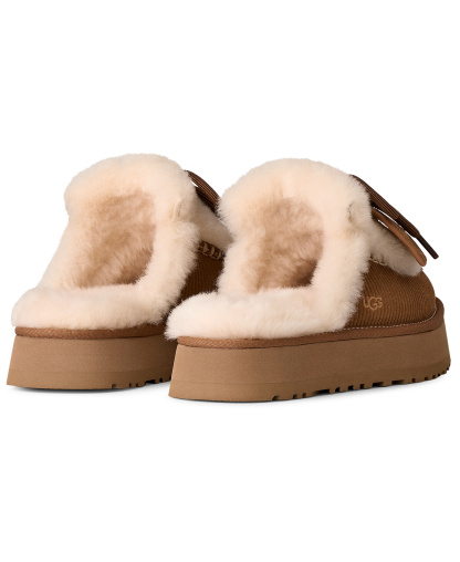 UGG® Women's Disquette Heritage Lace-Up Clog Slippers - Chestnut