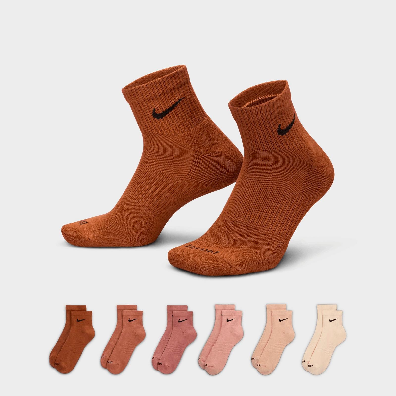 Nike Everyday Plus Cushioned 6-Pack Quarter Training Socks - White/Black (SX6899-904)