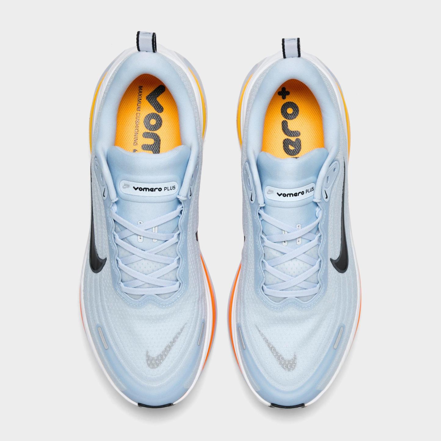 Men's Nithtke Vomero Plus Running Shoes - Part 1 - Hydrogen Blue/White/Total Orange/Black - Top view