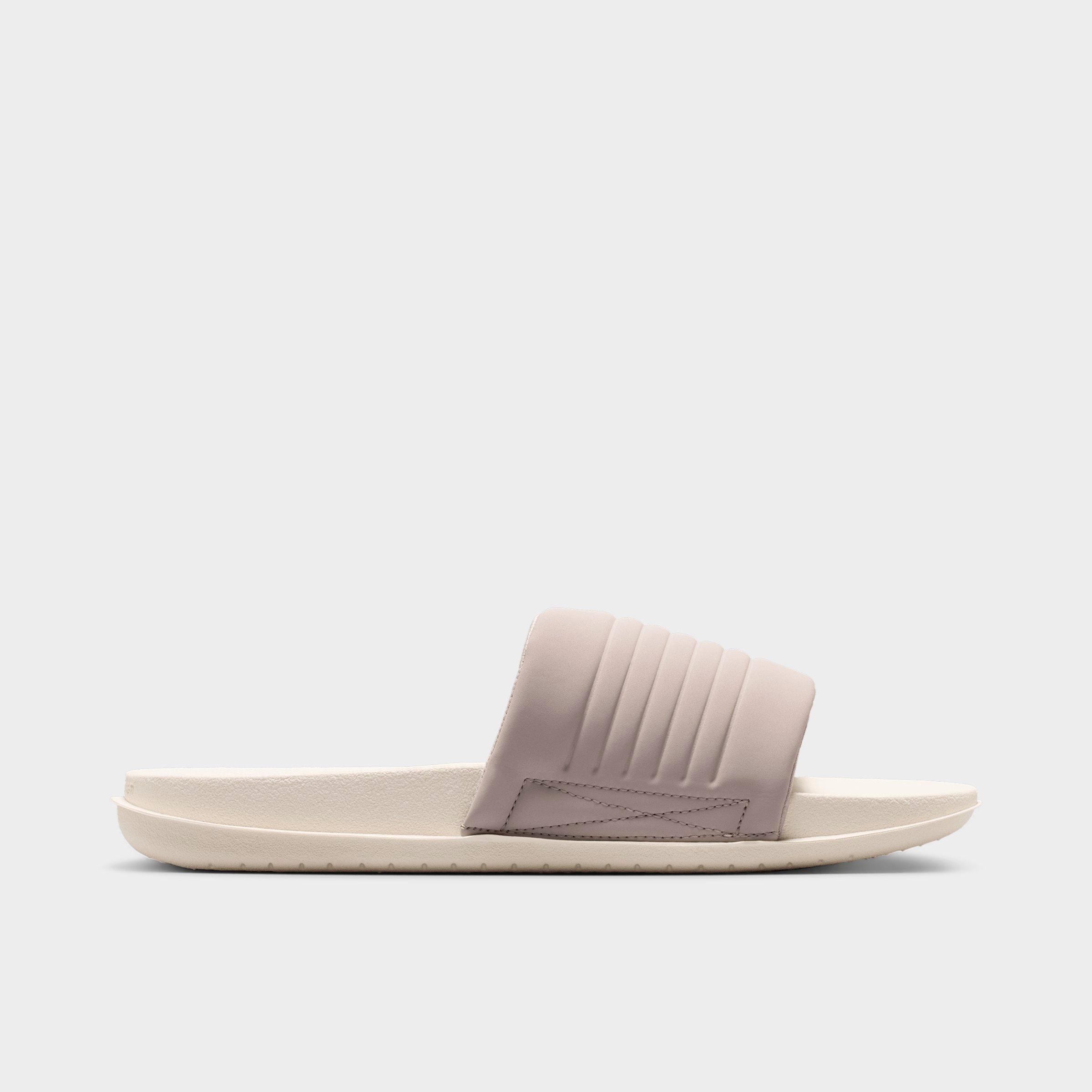 Men's Nithtke Offcourt Adjust Slide Sandals - Phantom/College Grey/Summit White/Off Noir - Left shoe facing left. Outside of the shoe.