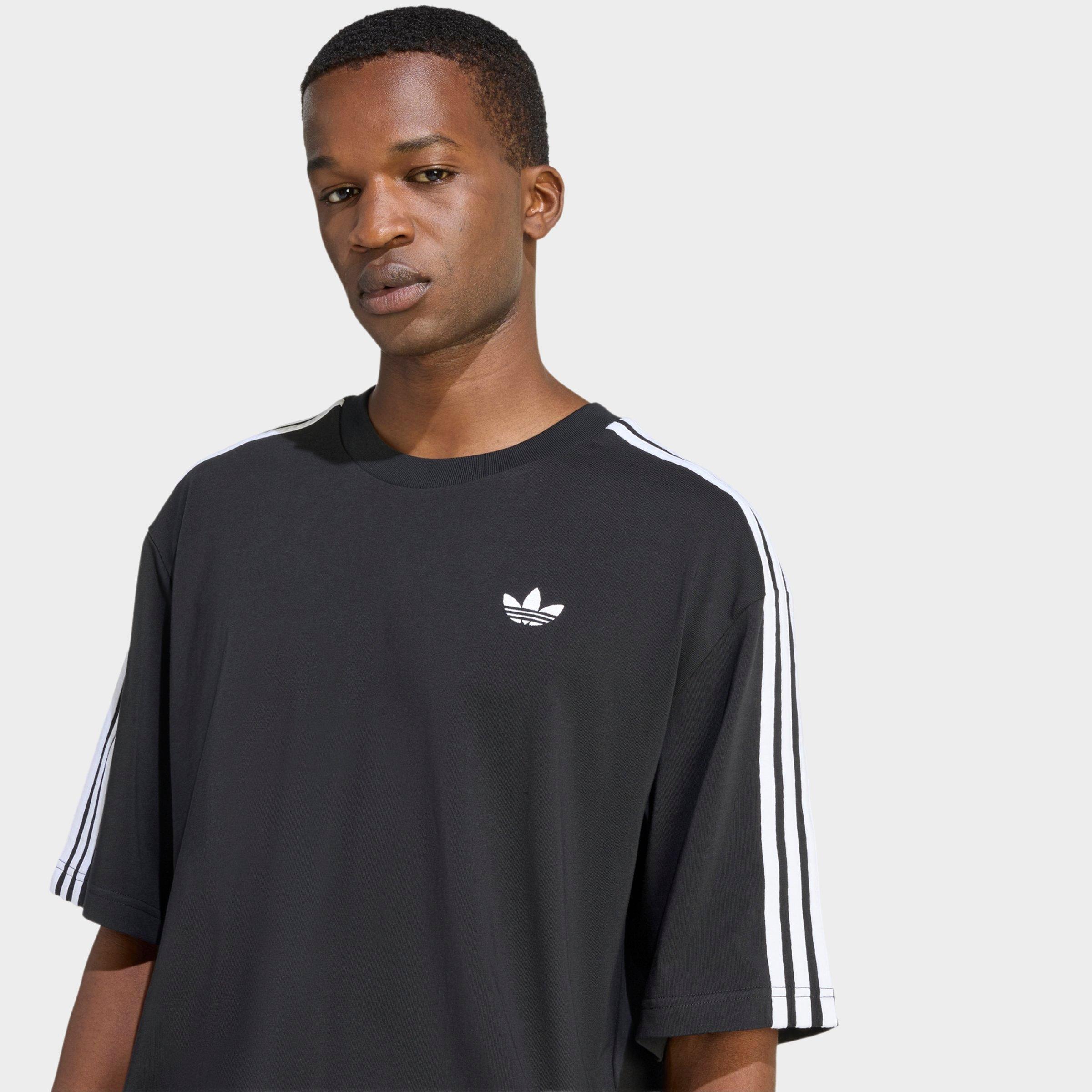 Men's adidas Originals adicolor 3-Stripes Oversized T-Shirt - Black