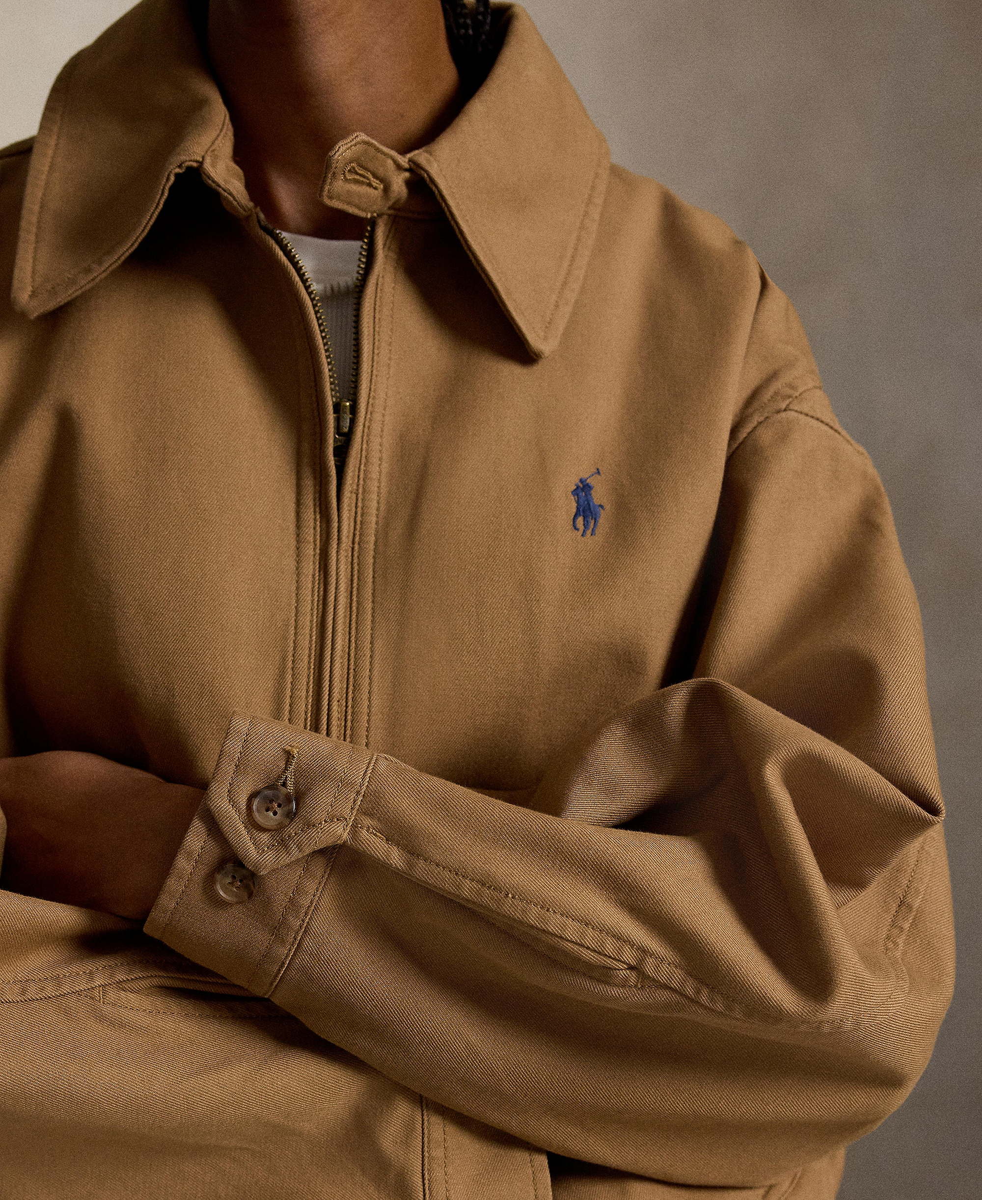 Polo Ralph Lauren Women's Long-Sleeve Bomber Jacket - Tan