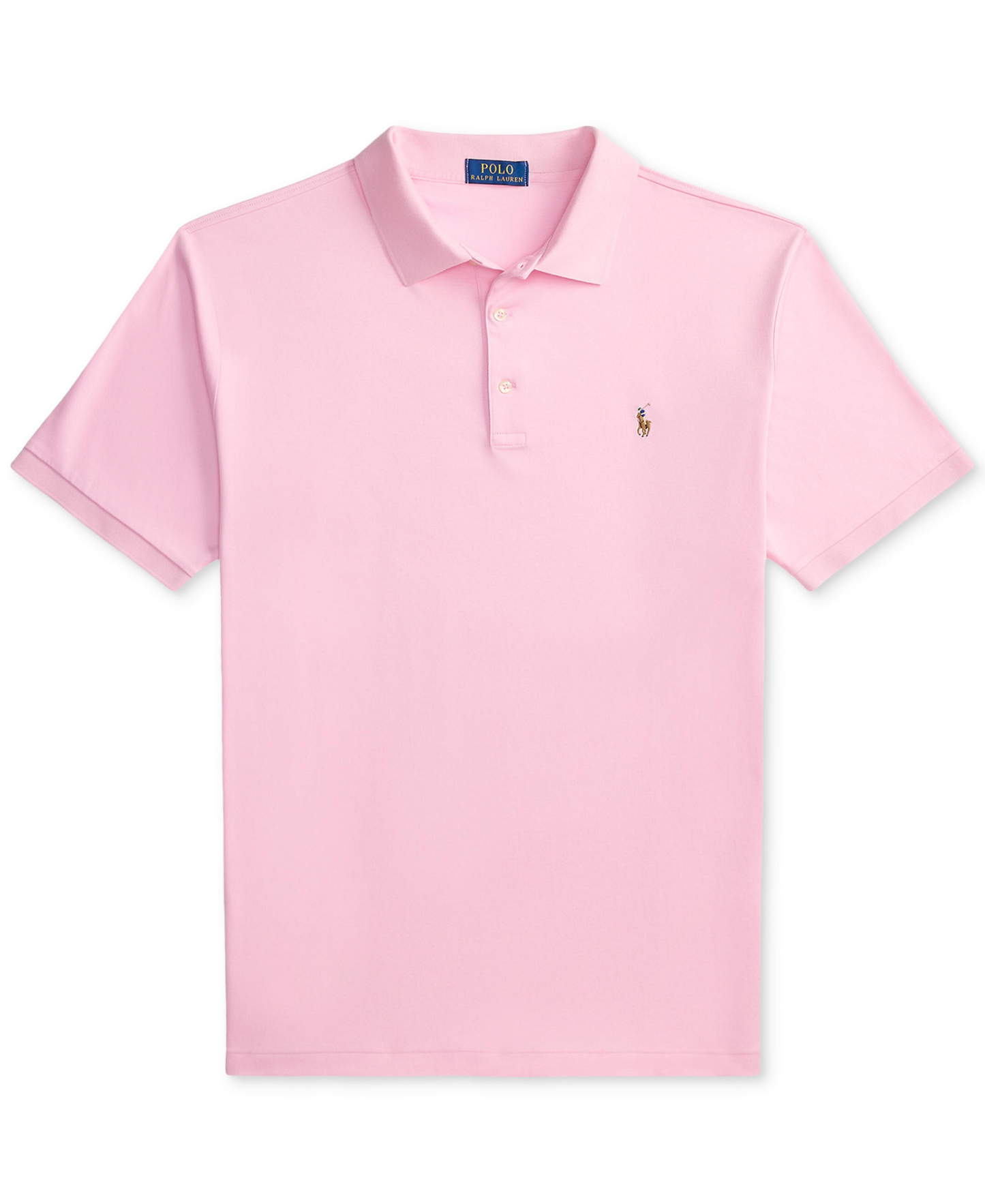 Polo Ralph Lauren Men's Big & Tall Solid Polo Shirt - Carmel Pink