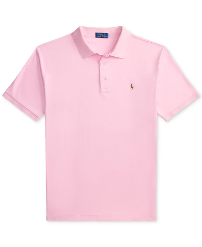 Polo Ralph Lauren Men's Big & Tall Solid Polo Shirt - Carmel Pink