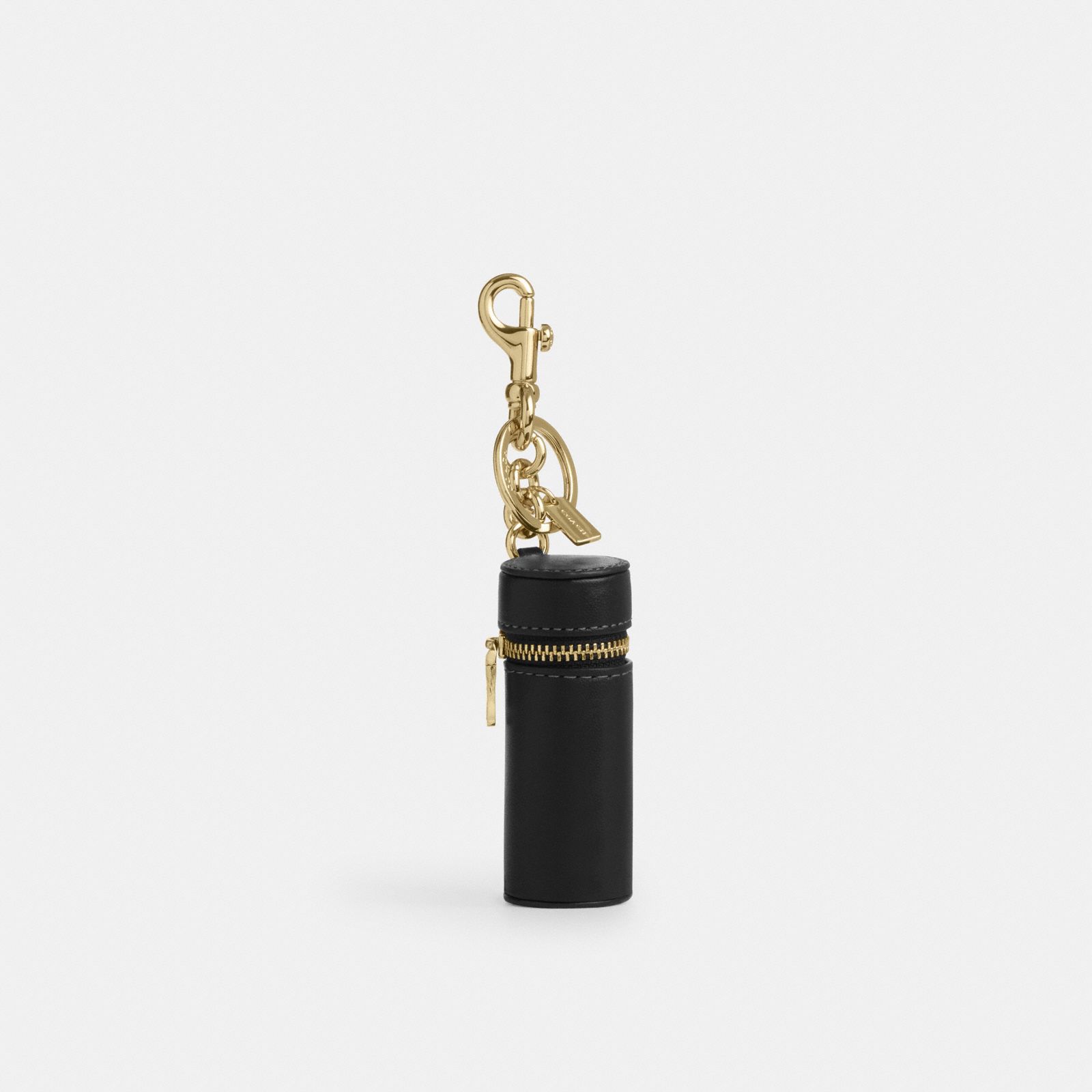 Lipstick Case Bag Charm - Gold/Black