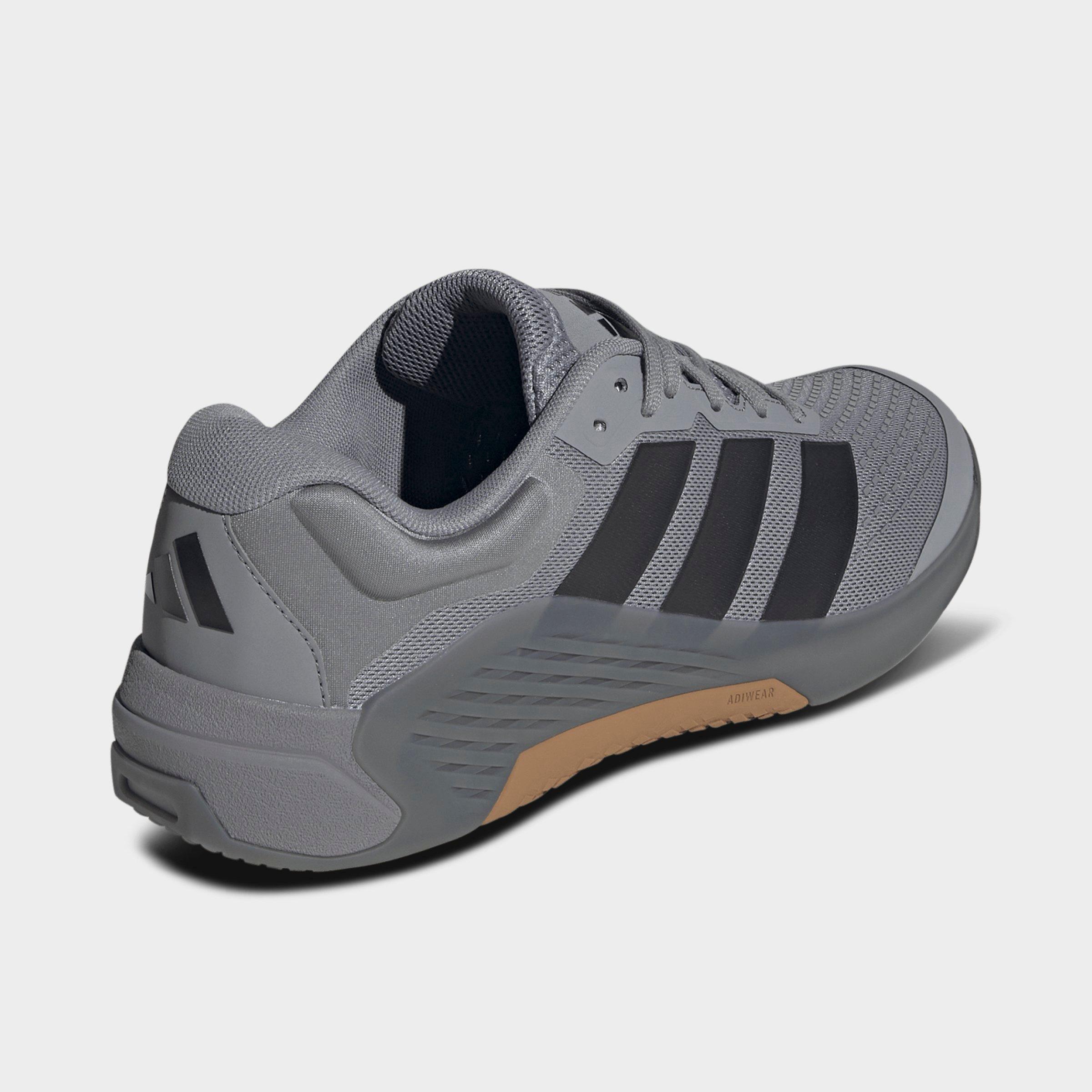 Men's adidas Dropset 4 Training Shoes - Grey/Carbon/Grey - Back view