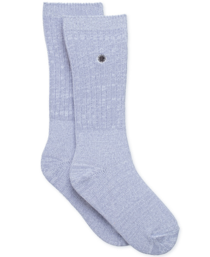 UGG Women's Rib-Knit Slouchy Crew Socks - Icelandic Blue