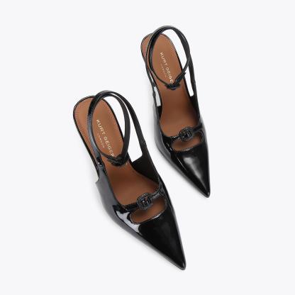 Kurt Geiger London 2 Buckle Point Court Heel - Black - view 3