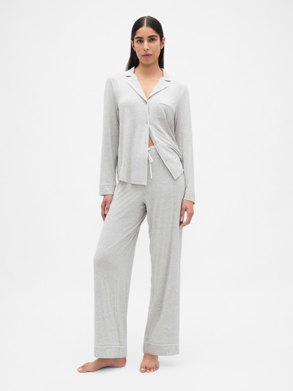 SoftMade Modal PJ Pants - Light heather grey
