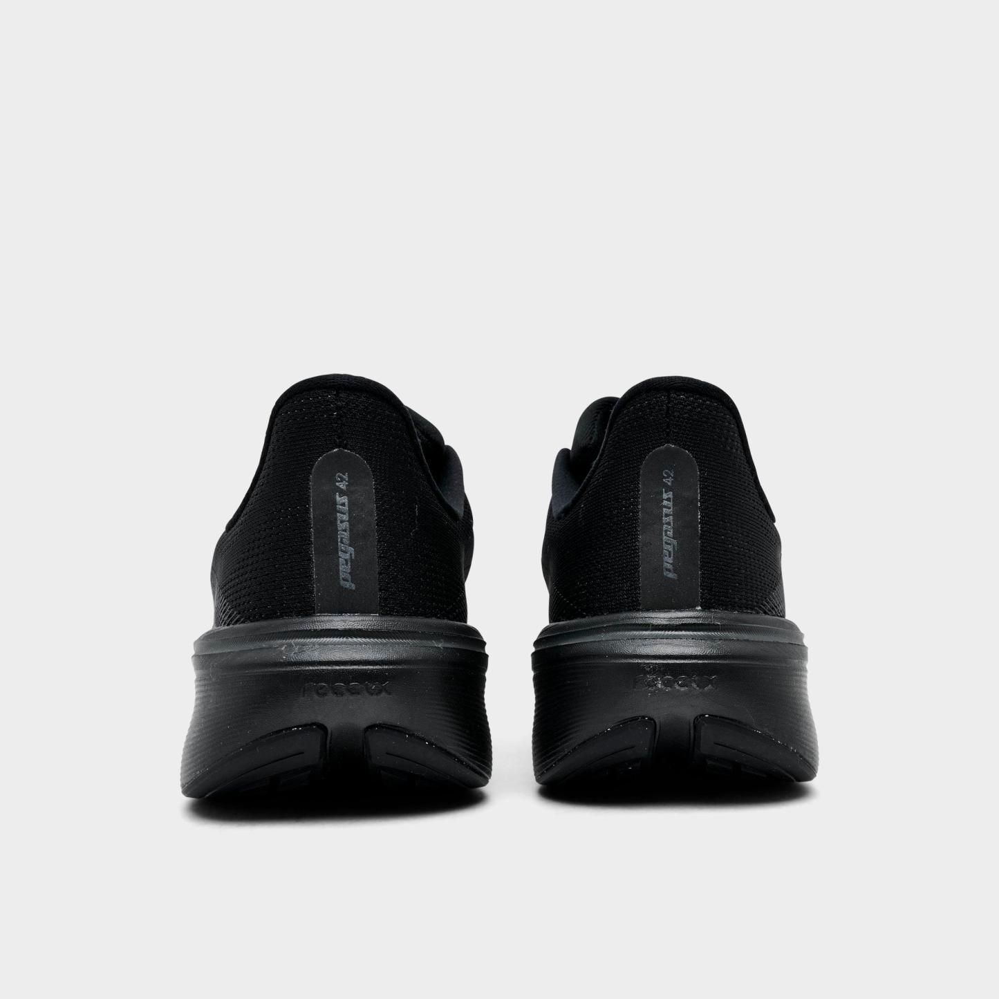 Women's Nithtke Pegasus 42 Running Shoes - Part 1 - Black/Anthracite/Black - Back view