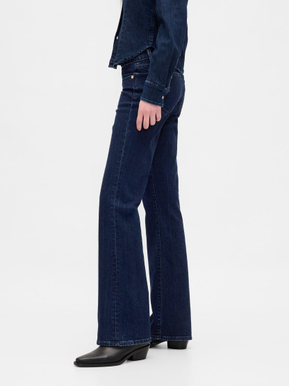 Low Rise Long & Lean Jeans - Dark blue indigo