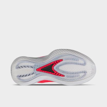 Big Kids' adidas Anthony Edwards 2 Basketball Shoes - Silver Metallic/Pure Ruby/Core Black - view 6