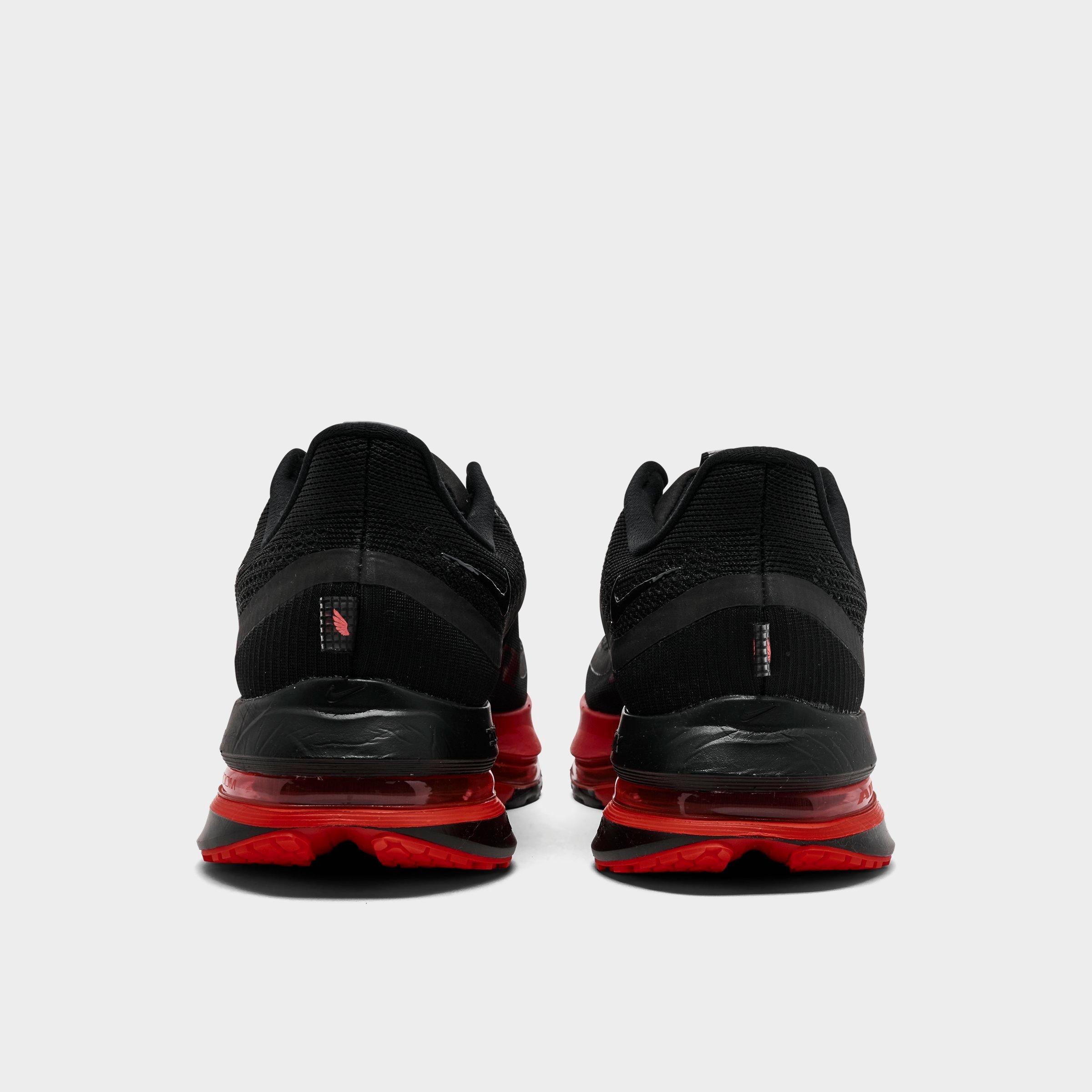 Men's Nithtke Pegasus Premium Running Shoes - Part 1 - Black/University Red/Bright Crimson/Black - Back view