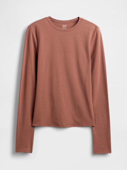 CloseKnit Jersey T-Shirt - Mauvey brown