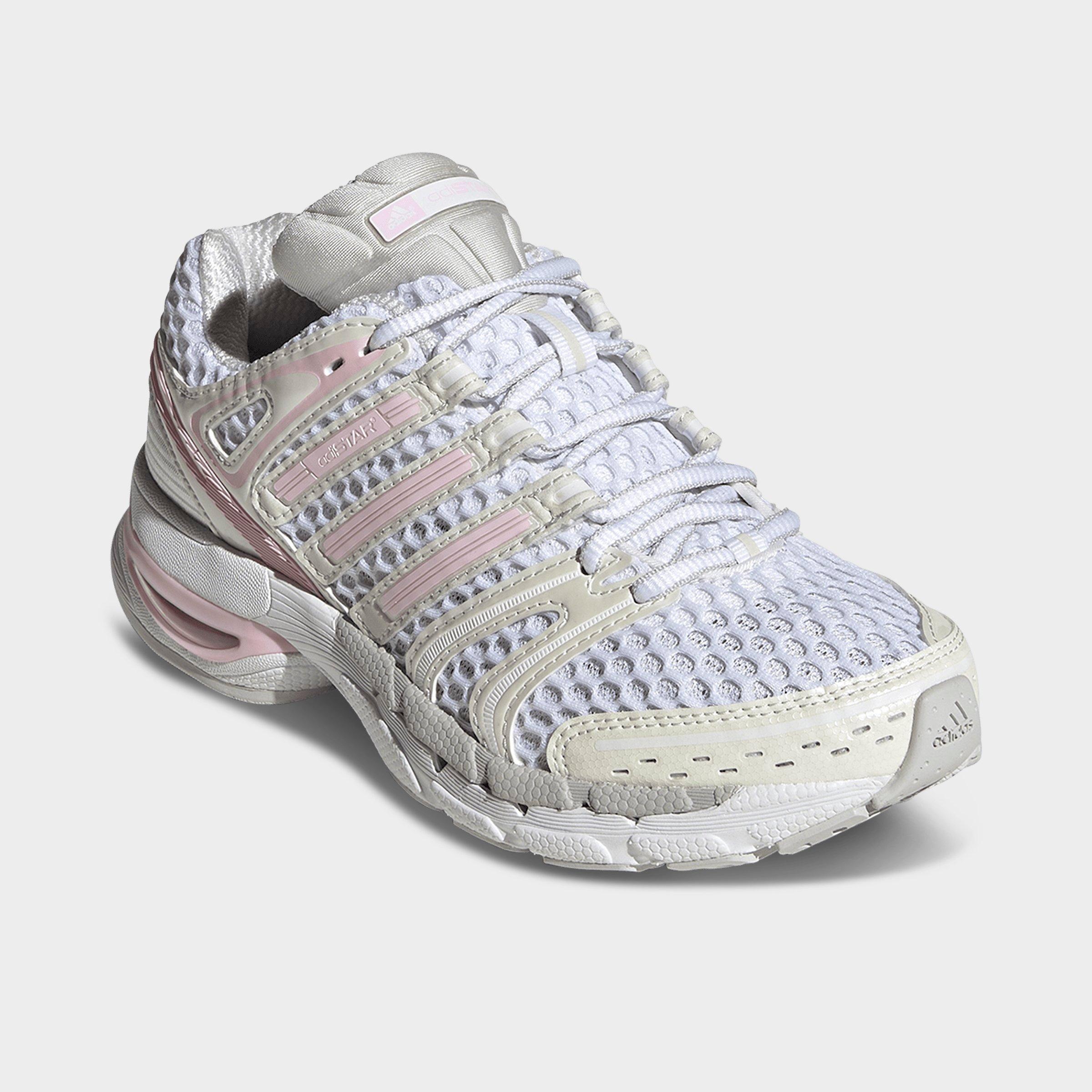 Girls' Big Kids' adidas x Liberty London Adistar Control 5 Casual Shoes - Clear Pink/Cloud White/Clear Pink - Both shoes facing left