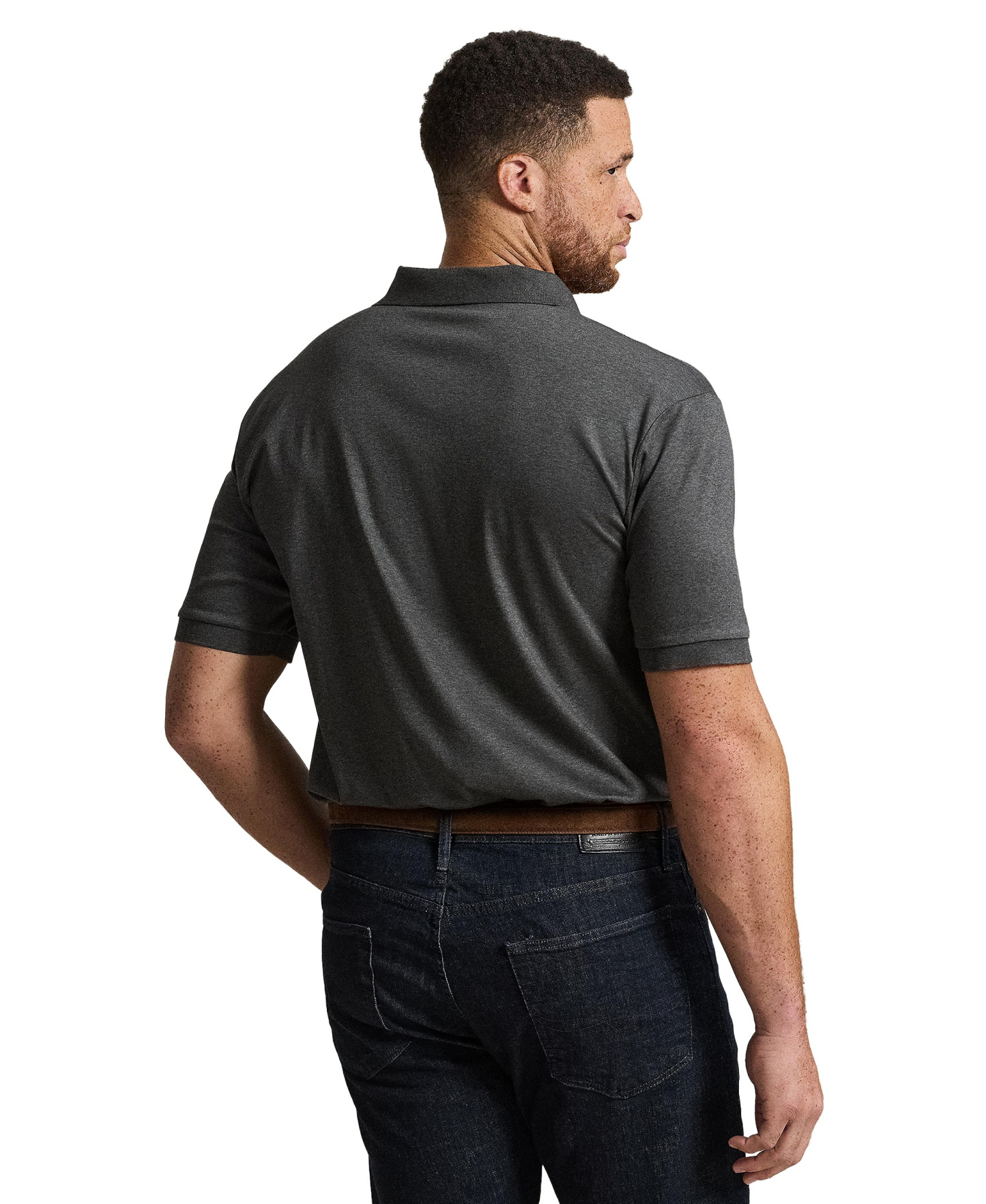 Polo Ralph Lauren Men's Big & Tall Solid Polo Shirt - Windsor Heather