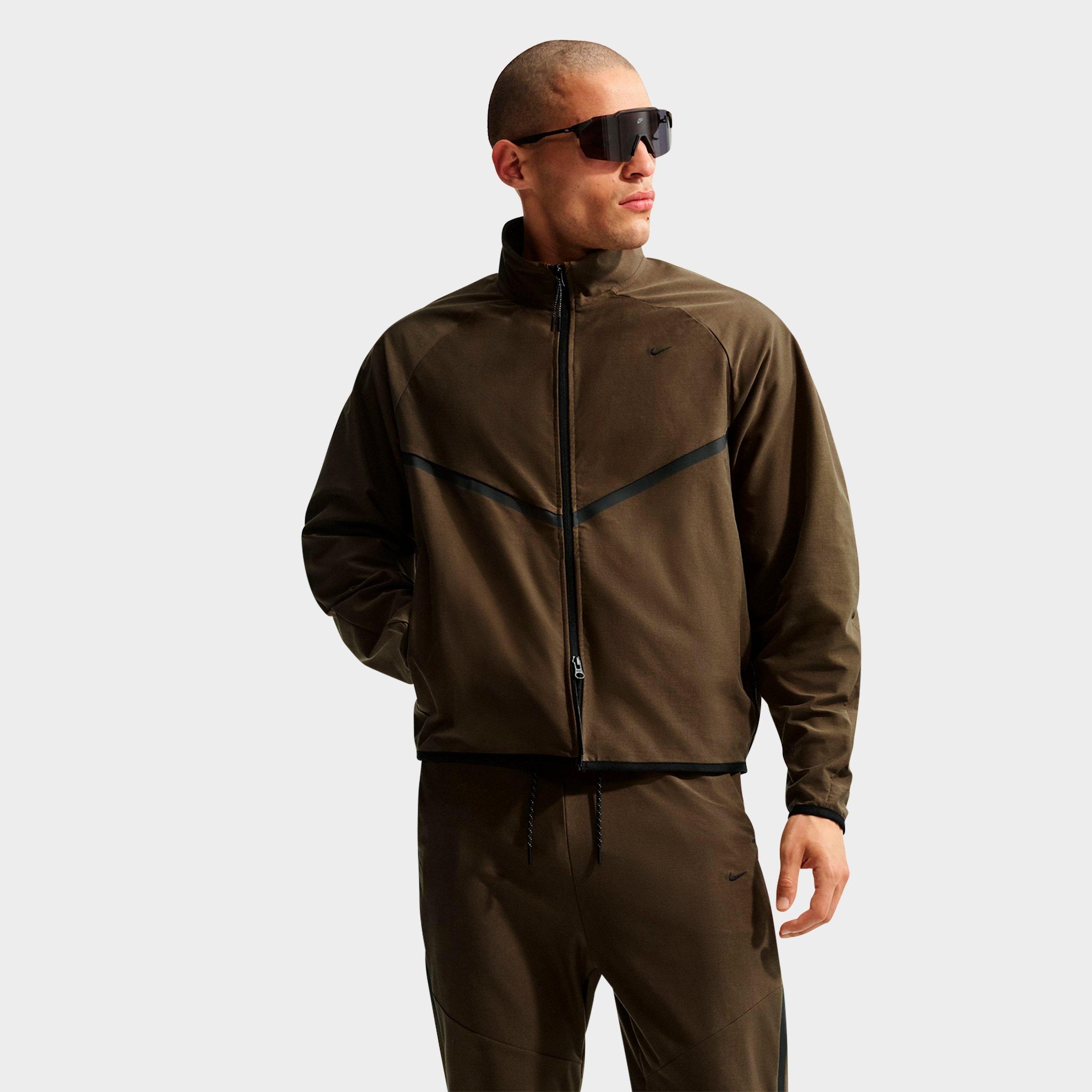 Men's Nithtke Sportswear Tech Dri-FIT Shori Knit Full-Zip Track Jacket - Dark Hazel/Black